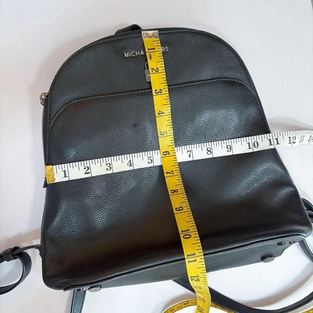 Michael Kors Adele Leather Backpack Bag Black